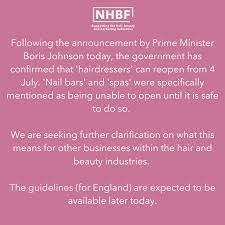 Chatshow host david letterman cheekily asked the mayor of london how long he had been cutting his own hair when he appeared on the late show this week. National Hair Beauty Federation Following The Latest Update From Boris Johnson For The Hair And Beauty Sector In England Facebook