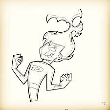 Easy danny phantom drawing tutorials for beginners and advanced. Butch Hartman On Twitter Original Danny Phantom Animation Drawing Ultimate Enemy 2005