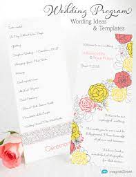 Check spelling or type a new query. Wedding Program Wording Magnetstreet Weddings