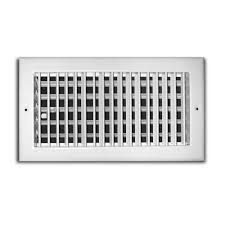 12 In X 4 In 1 Way Aluminum Adjustable Wall Ceiling Register White Aluminum Wall Wall Wall Registers
