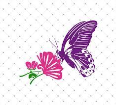 Download Butterfly With Flower Svg Cut Files For Cricut And Silhouette