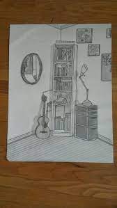 corner of room drawing drawings art pencil drawings