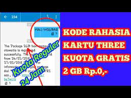 Apakah kalian sudha pernah menggunakan kode voucher three untuk mengakses dunia maya tanpa menggunakan paket kuota internet? Heboh Kode Rahasia Kartu 3 Tri Kuota Gratis 2 Gb Rp 0 Buruan Youtube