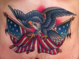 Although patriotism is at the core of all american flag tattoo designs, there are a few other reasons why guys get a patriotic tattoo. American Flag And Eagle Tattoo Designs