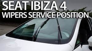 I have a b8 09 audi a4 quattro 2.0l and trying to also put it in the carrier service position. How To Set Wipers To Service Position Seat Ibiza Mk4 Replace Wiper Blades Wiper Blades Ibiza Car Maintenance