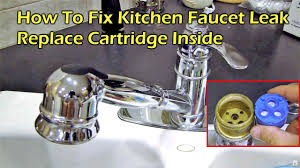 how to fix kitchen faucet leak