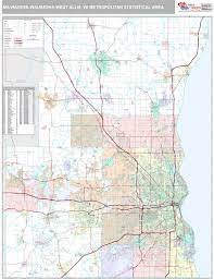 West Allis Zip Code Map Milwaukee-Waukesha-West Allis Metro Area, Wi Zip Code Map - Premium