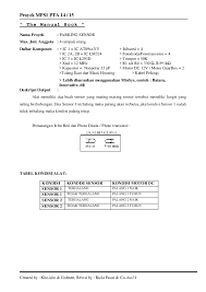 Digunakan untuk waktu, ato yang menyatakan waktu. Pdf Parking Sensor 1 Ferdiansyah Putra Academia Edu