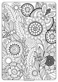 These flower coloring pages for kids are an excellent way to entertain children and help them refine their motor skills. Printable Summer Flowers Pdf Coloring Page