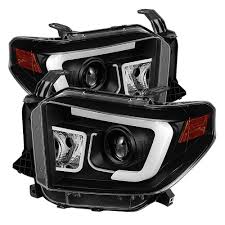 Lighting upgrades for the 2007, 2008, 2009, 2010, 2011, 2012. Spyder Auto Toyota Tundra 2014 2017 2018 Tundra Will Only Fit Sr And Sr5 Model Projector Headlights Light Bar Drl Black 5080158 The Home Depot