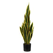 Nearly natural 4855 sansevieria plant with black planter, green is now available at amazon.com for some plants simply exude class and that's exactly the case with this wonderful sansevieria plant. Nearly Natural 30 In Sansevieria Artificial Plant