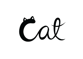 Typography Cat Word Cat Typography Cats