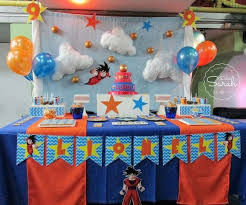 Dragon Ball Birthday Party Ideas Photo 1 Of 13 Ball Birthday Parties Ball Birthday Goku Birthday