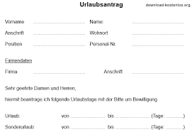 Maybe you would like to learn more about one of these? Urlaubsantrag Zum Ausdrucken Pdf Muster Vorlage