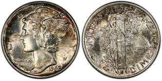 1942 1 10c Regular Strike Mercury Dime Pcgs Coinfacts