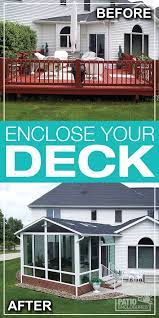 Enclosing Your Deck Is A Great Way To Extend Your Home S Living Space Outdoor Living Deck Farmhouse Outdoor Decor Sunroom Addition