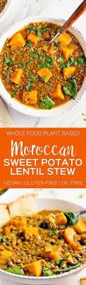 Moroccan Sweet Potato Lentil Stew Monkey And Me Kitchen Adventures Recipe Healthy Stew Sweet Potato Lentil Healthy Recipes