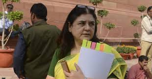 Sanjay (who died in a plane crash), maneka (mp, now member of the bjp), indira (former pm, assassinated by her. Ec Bars Maneka Gandhi Azam Khan From Campaigning