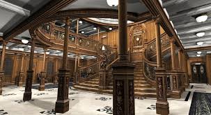 Titanic 1st Class Grand Stairway And Marble Floors Titanic Titanic History Titanic Ship