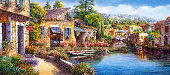 In the late 1800s, simply cut solid wood jigsaw puzzles made by leading lithographers such as mclaughlin brothers (new york city) celebrated american achievements like warships, steamboats, or teddy roosevelt charging up the hill in cuba. Castorland B 060191 Puzzle Steamy Mornings 600 Pieces Jigsaw Puzzles Puzzle Games Jigsaw Puzzles