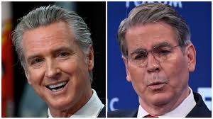 Newsom Takes Front Seat to Troll Trump Goon on Stage