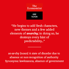 Find 10 ways to say lawlessness, along with antonyms, related words, and example sentences at thesaurus.com, the world's most trusted free thesaurus. Anarchy Gre Vocabulary Word For Mar 3rd 2018