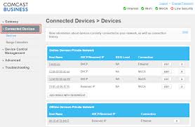 View Devices Connected To Your Comcast Business Private Wifi Network Comcast Business