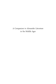 Bcct 029 Zuwiyya A Companion To Alexander Literature In The Middle Ages By Uomodellarinascita Issuu