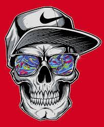 Nike Action Apparel 2 By Soup Group Inc Via Behance Ilustrasi Tengkorak Gambar Tengkorak Seni Tengkorak