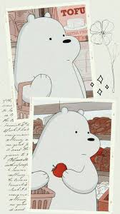 Polar Bear We Bare Bears Di 2020 Warna Koral Kertas Dinding Lucu Gambar Hewan Lucu