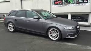 Audi a4 avant 8k conga grau mit schwarz glänzenden akzenten (dachreling, schachtleisten). Audi A4 Avant Folierung Foliert In Matt Grau By Wrap A Car Youtube