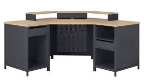 Create a home office space that combines character and style with function and purpose. Buy Argos Home Modular Corner Gaming Desk Oak Effect Black Desks Argos