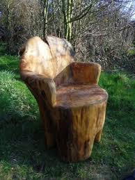 Tree Trunk Chair Erik Phipps Carved Furniture Wood Tree Chair