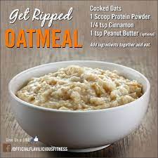 Get Ripped With Protein Packed Oatmeal Recipe By Flavia Del Monte Recipe High Protein Recipes Workout Food Recipes