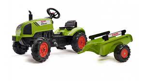 FALK Traktor Claas 410 s snemljivo prikolico | Pikapolonica