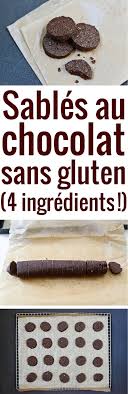 Sables Au Chocolat Sans Gluten 4 Ingredients Recette Chocolate Zucchini Recette Chocolat Sans Gluten Sable Sans Gluten Sans Gluten