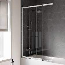 Toulon Sliding Bath Screen Bath Screens Flat Interior Design Bath