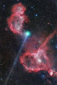 The Comet Jacques 70 Million Km Away And The Heart Soul Nebulae 7 500 Light Years Away Team Up To Drop So Astronomy Pictures Space And Astronomy Nebula