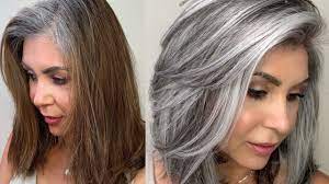 One day my aunts gathered around the dining table and talked about their graying hair. Colorist Jack Martin Breaks Down A Gray Hair Color Transformation Allure
