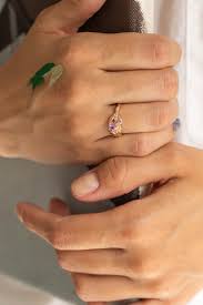 Ready to Ship: Olivia Ring in 14K Rose Gold, Natural Pink Sapphires, Ring Size 6.25 US