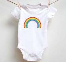Rainbow Icon With Colorful Style Baby Shirt Tenstickers