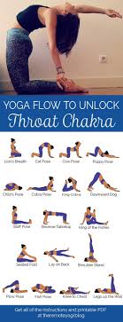 Yoga For The Throat Chakra Free Printable Pdf Easy Yoga Workouts Yoga Poses Yoga Flow