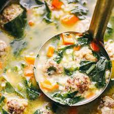 Classic Italian Wedding Soup Recipe Yummly Recipe Italian Soup Italian Wedding Soup Recipe Tasty Meatballs