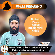 PU Pulse on X: The clip of Kulhad pizza couple just after the birth of  their first child getting into much controversy now. The owner of Kullhad  pizza on Wednesday in his