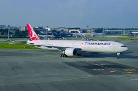 Turkish Airlines Boeing 777 300er Reg Tc Jjs Named Zigana Taxi Towards Its Parking Gate D34 After A Long Flight From Ista Turkish Airlines Boeing 777 Boeing