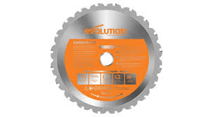 To change the blade on a circular saw you need to find your blade lock button. Evolution 9 Multipurpose Replacement Blade Coremark Metals