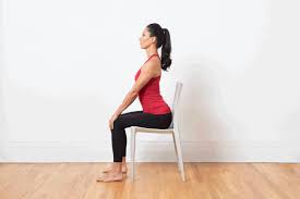 Cat Cow Stretch In A Chair Chair Yoga Chair Pose Yoga Yoga Postures