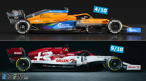 The f1 2021 regulations specify that the minimum weight of the car will increase from 743kg to 768kg. How The Designer Behind A Classic F1 Livery Rates The Modern Grid S Style Racefans