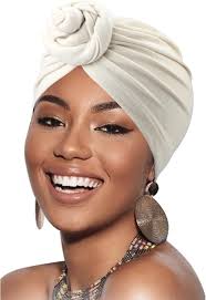 Turbans for Women African Pre-Tied Head Scarf for Women's Hair Wraps Cover  Beanie Cap Cancer Chemo Headwear for Women, 1 Pack Double Twisted Braid: ...