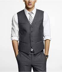 Micro Twill Suit Vest Charcoal Gray Suit Suit Vest Grey Suit Vest
